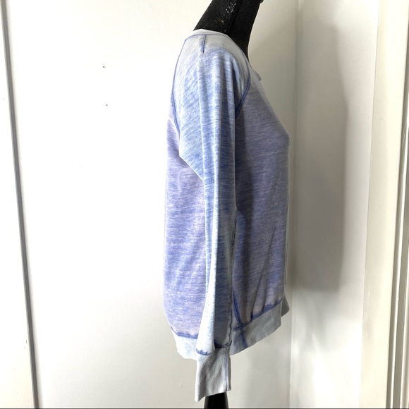 Halcyon Vintage Wash blue Crew Neck Sweatshirt, S - Picture 8 of 10